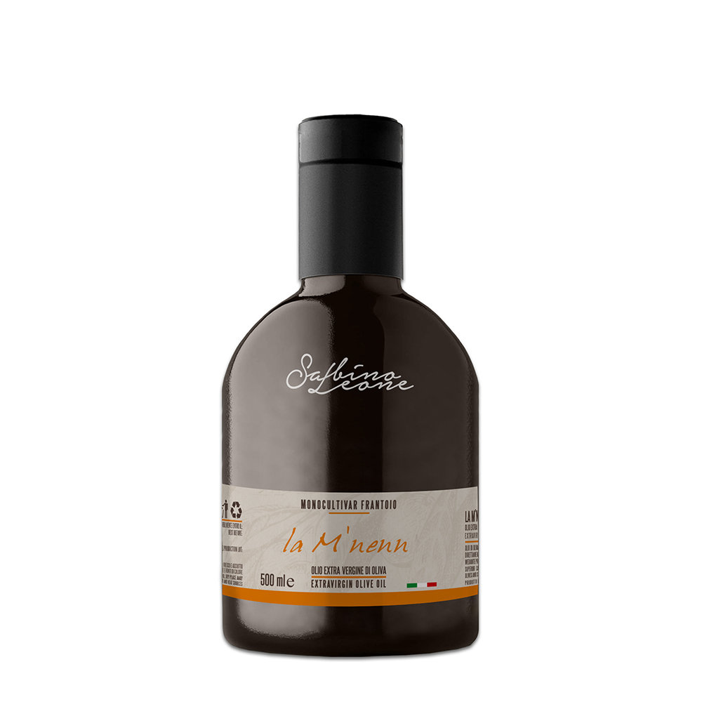 6 bottiglie - Olio EVO ''La M'Nenn'' - monocultivar Frantoio 500 ml