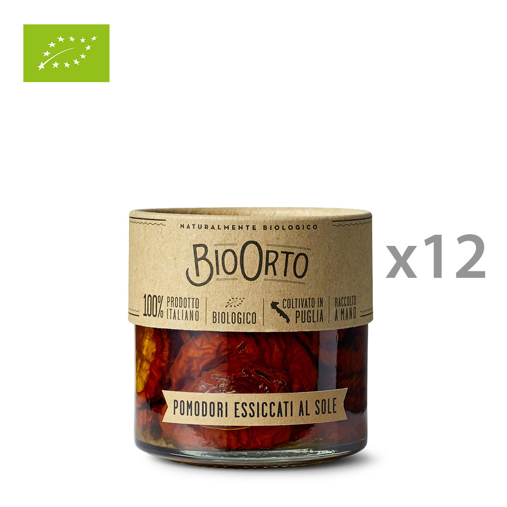 12 vasi - Pomodori essiccati al sole BIO 212 ml