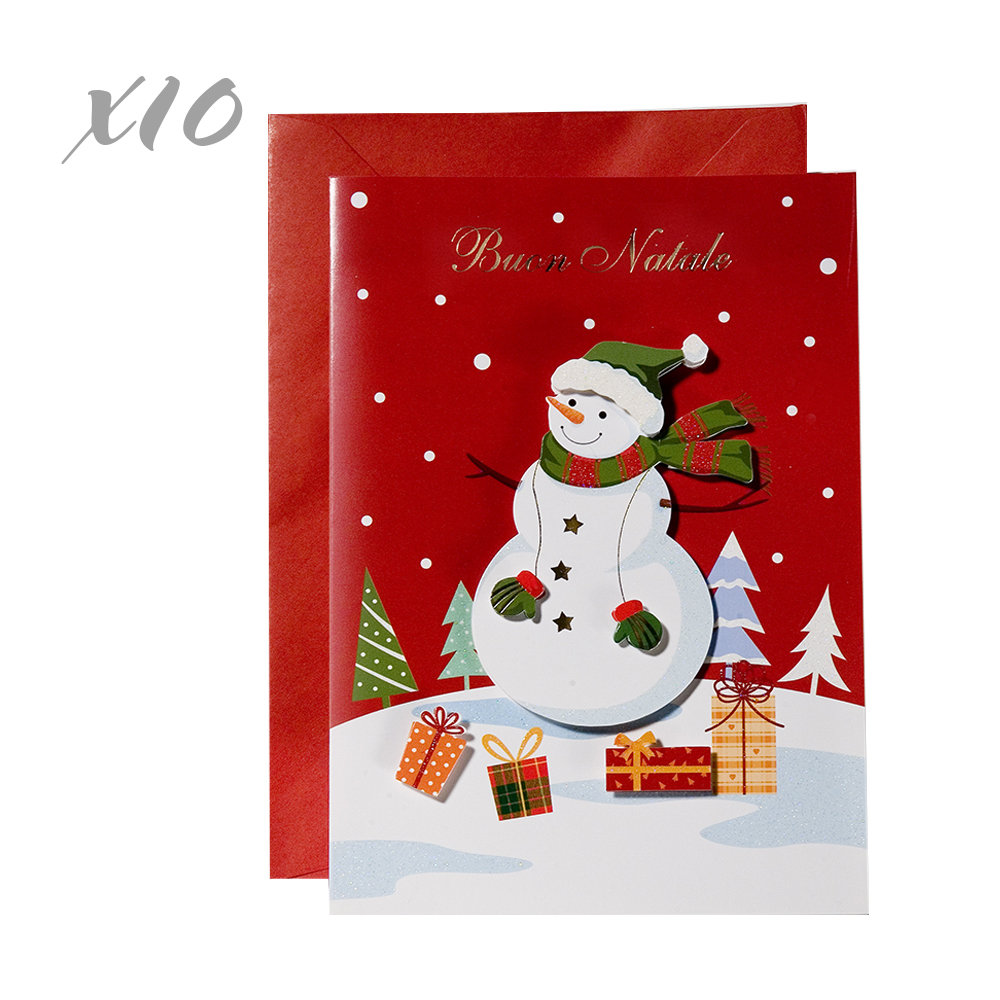 Biglietti Di Natale Vendita On Line.Set 10 Biglietti Auguri Natalizi Con Busta Kaleidos Charme Acquista Su Ventis