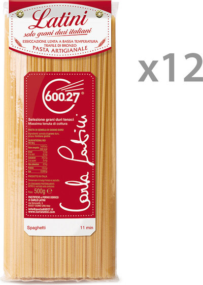 Grano Duro 12 confezioni - Spaghetti 500 gr