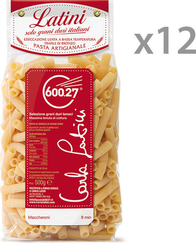 Grano Duro 12 confezioni - Maccheroni 500 gr
