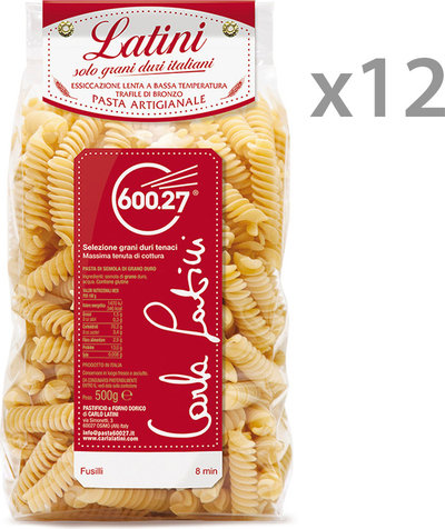 Grano Duro 12 confezioni - Fusilli 500 gr