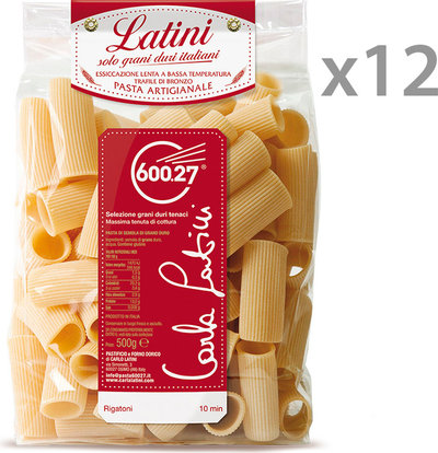 Grano Duro 12 confezioni - Rigatoni 500 gr