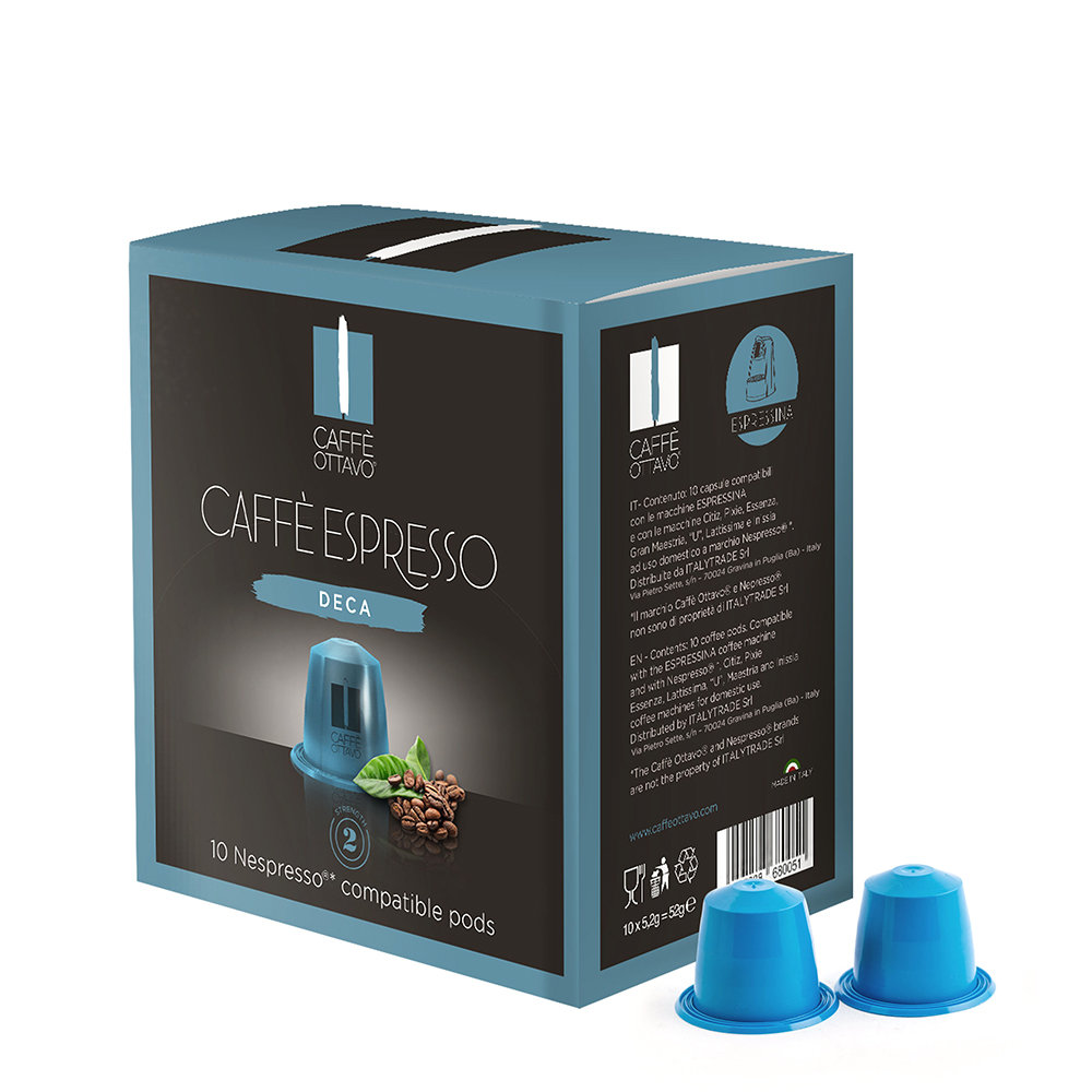 12 confezioni da 10 Capsule - Caffè Espresso DECA