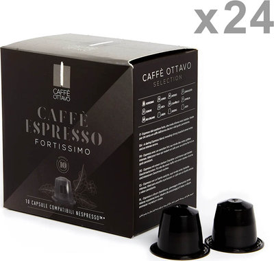 Capsule 24 confezioni da 10 Capsule - Caffè Espresso FORTISSIMO