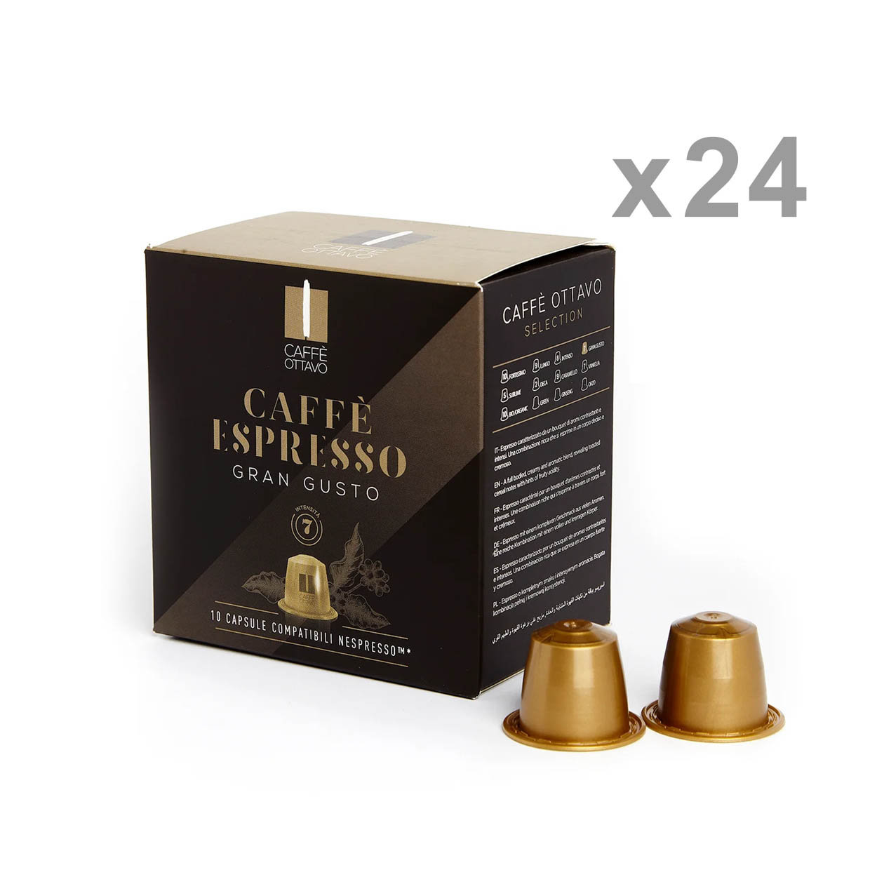 Image of 24 confezioni da 10 Capsule - Caffè Espresso GRAN GUSTO