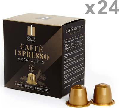 Capsule 24 confezioni da 10 Capsule - Caffè Espresso GRAN GUSTO