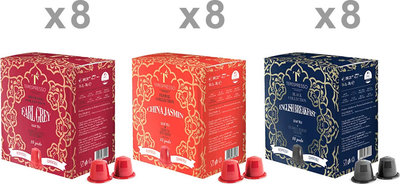 Tè 24 confezioni miste da 10 Capsule: EARL GREY - CHINA JASMINE - ENGLISH BREAKFAST