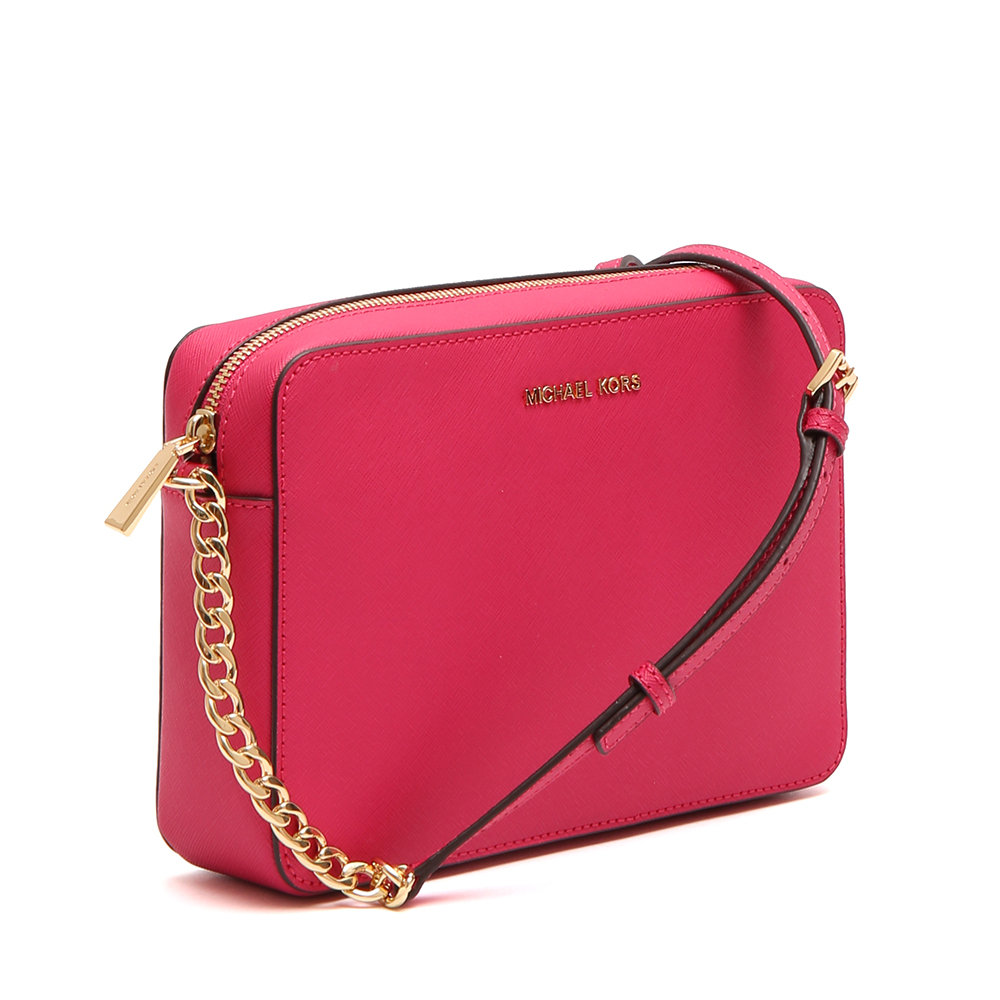Bolso bandolera grande Jet Set en piel Saffiano fucsia - Michael Kors -  Compra en Ventis.