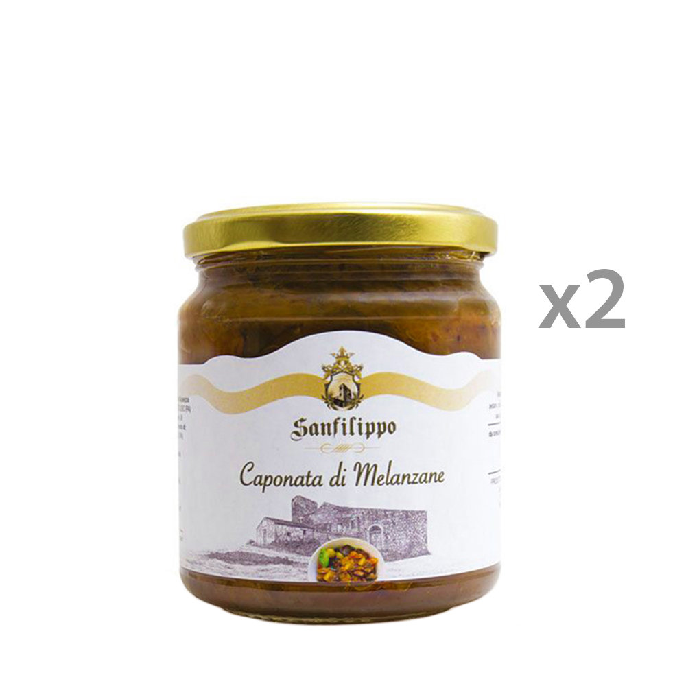 2 vasetti - Caponata di Melanzane 190 gr