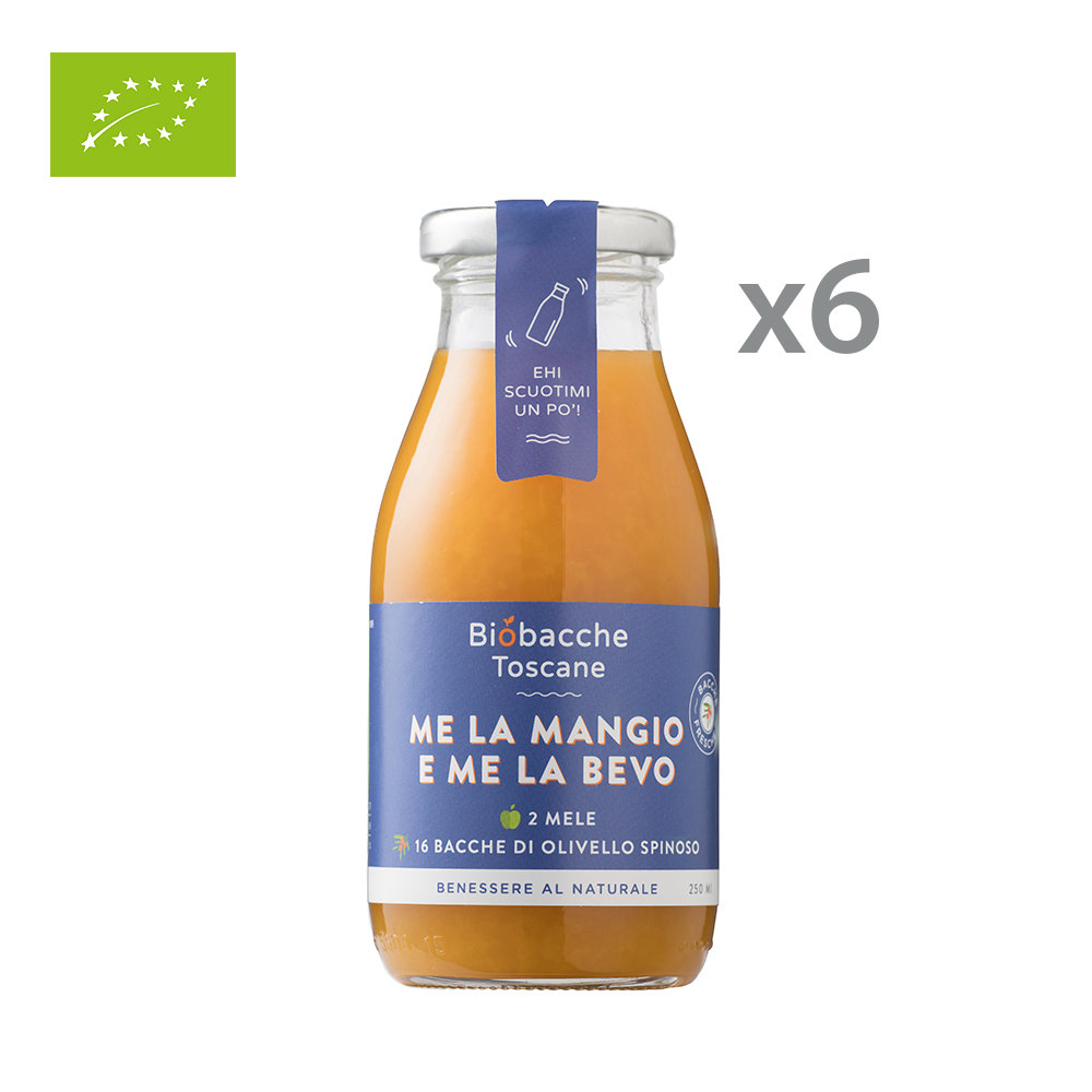 6 bottigliette - Mela mangio e mela bevo 250 ml