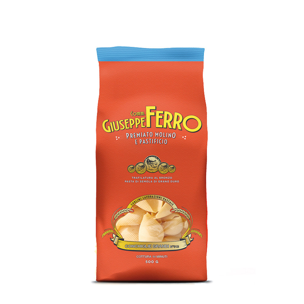 12 confezioni - Conchiglie grandi ''Giuseppe Ferro'' 500 gr