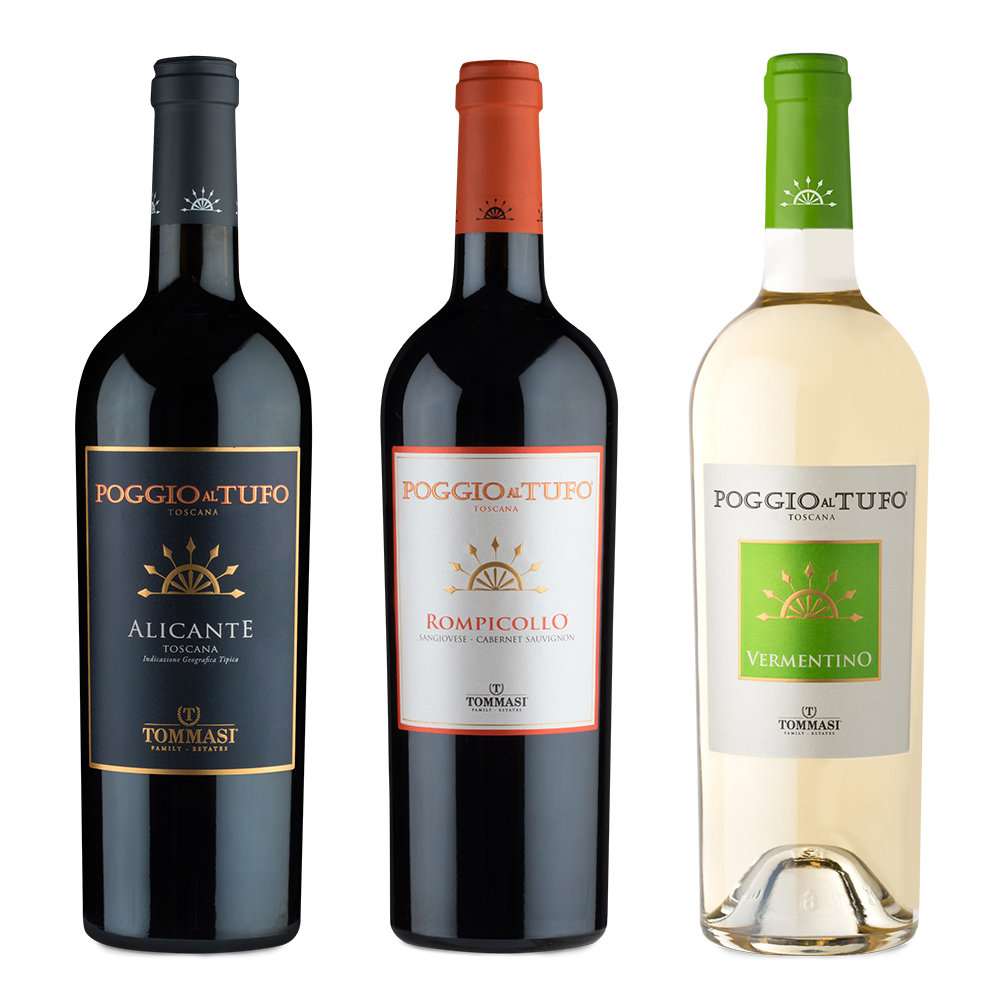 Image of 3 bottiglie miste: Alicante IGT 2017 - Rompicollo IGT 2019 - Vermentino IGT 2019