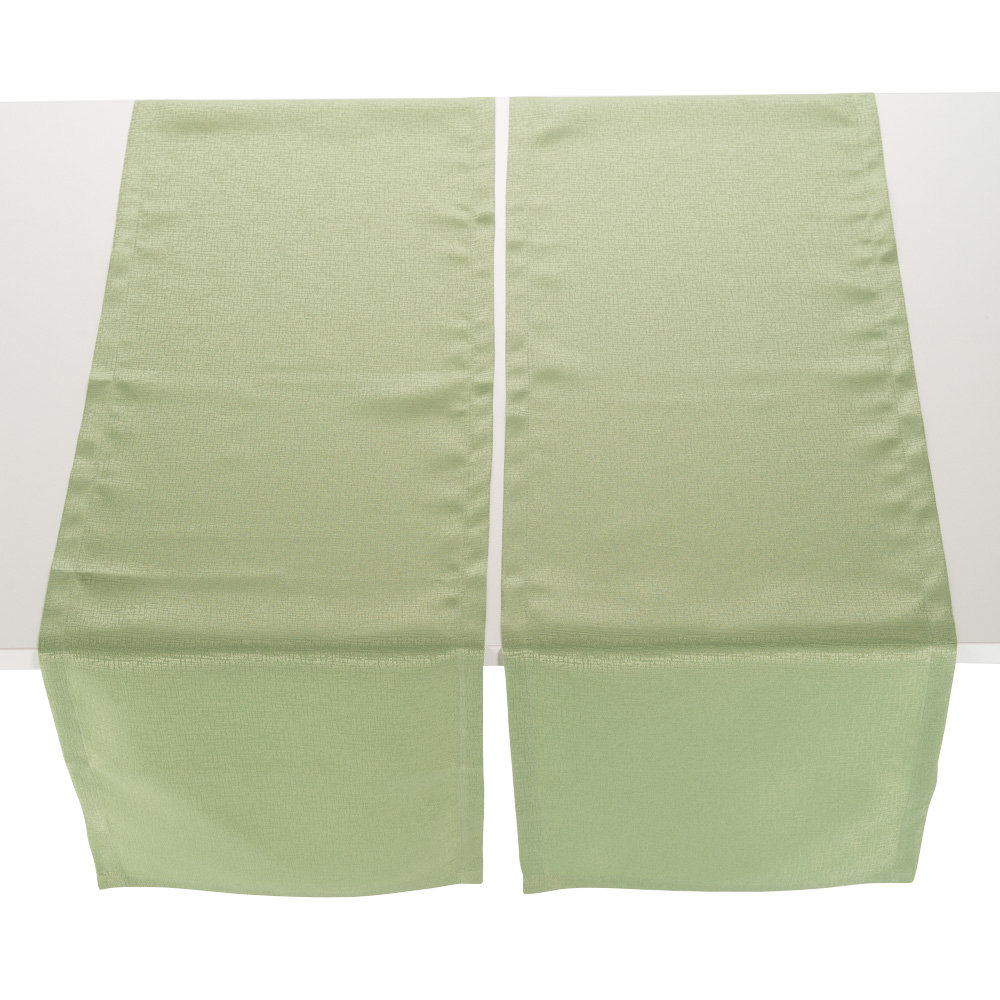 10 Runner Da Tavola Verde Salvia 90x300 Cm - In Garza Boho Per Matrimoni E Feste - Foto 4