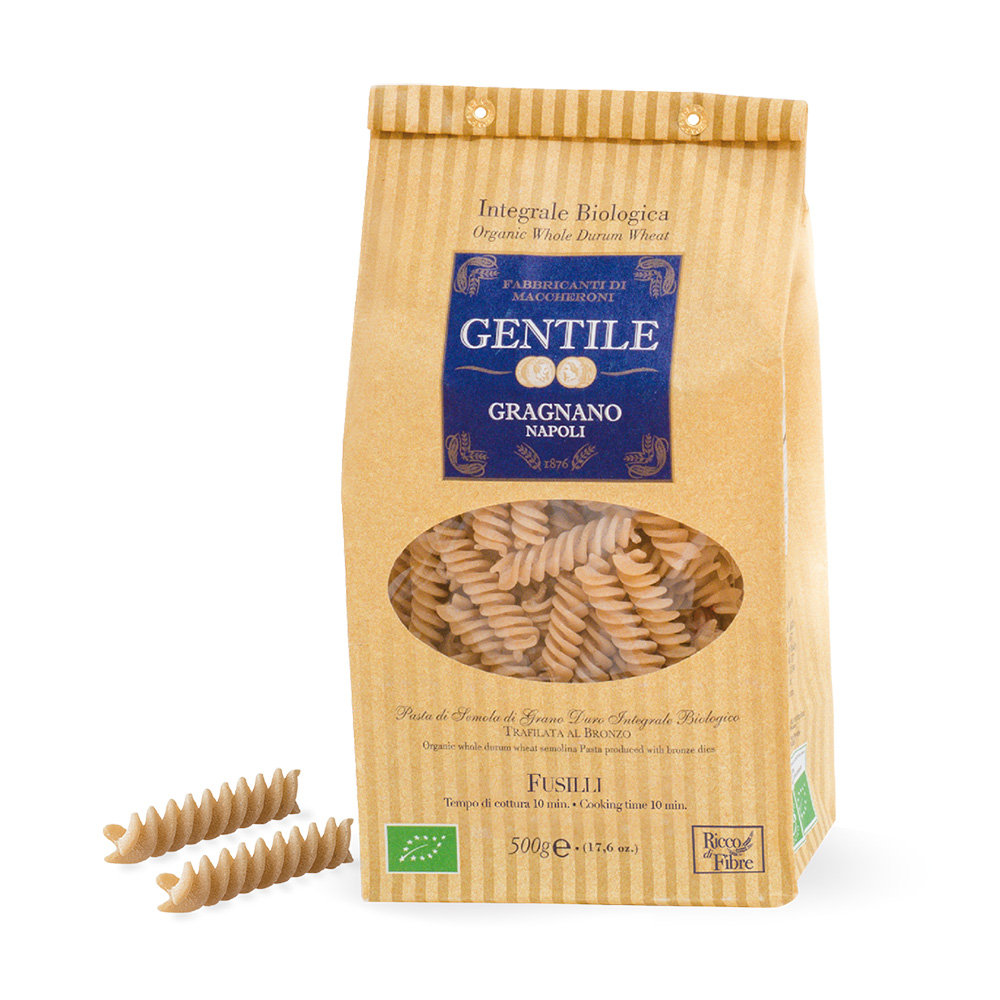 12 Conf. da 500 gr - Fusilli Bio - pasta integrale