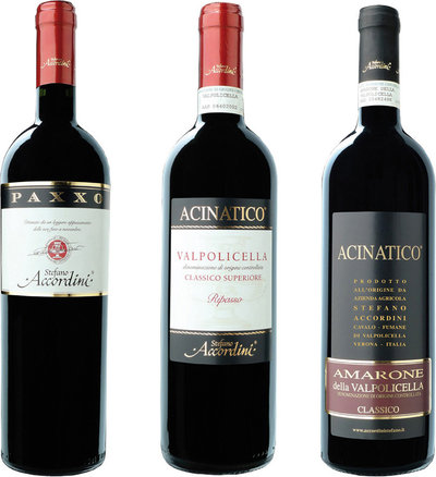 Vini rossi 3 bottiglie miste: Paxxo 2019 - Ripasso 2019 - Amarone 2018