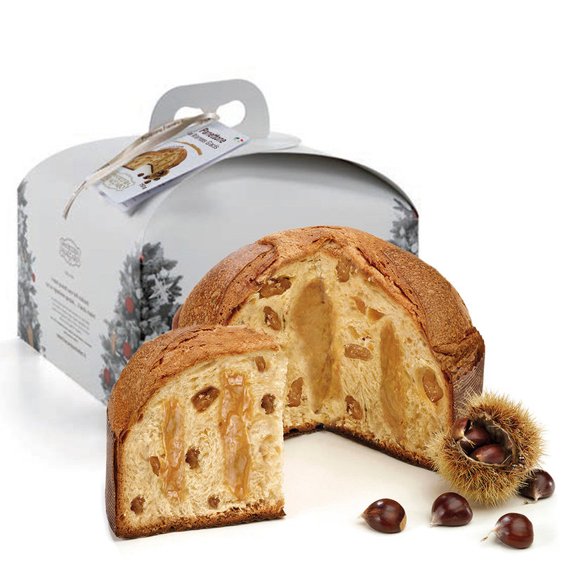 Panettone aux marrons glacés sans glaçage 750 g Barbero du Piémont