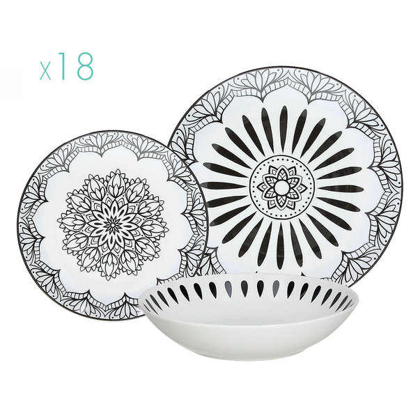 Vajilla bargain mandala alcampo