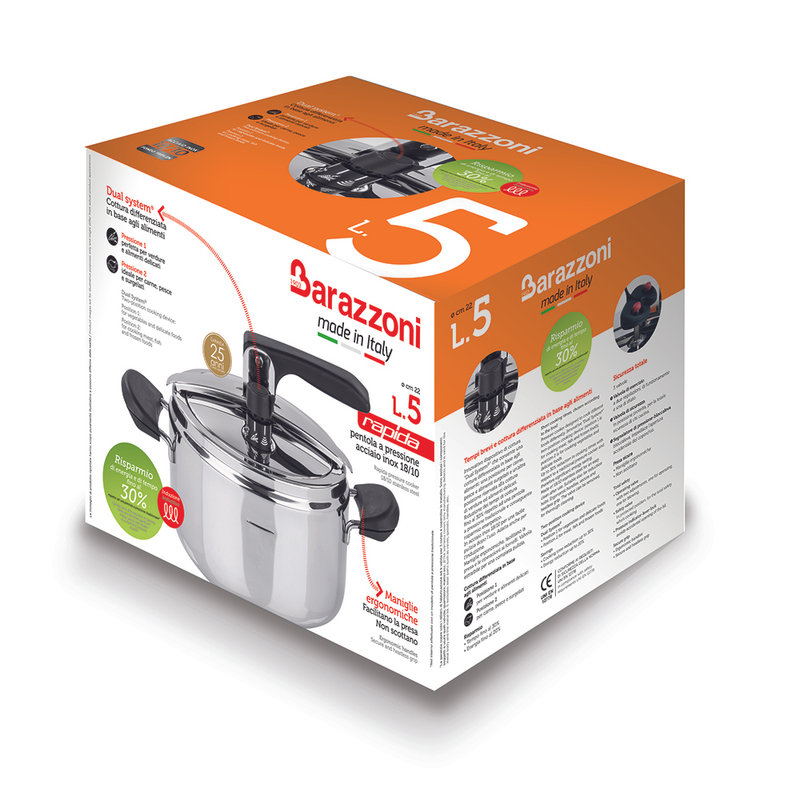 3.5lt rapid pressure cooker - Barazzoni - Purchase on Ventis.