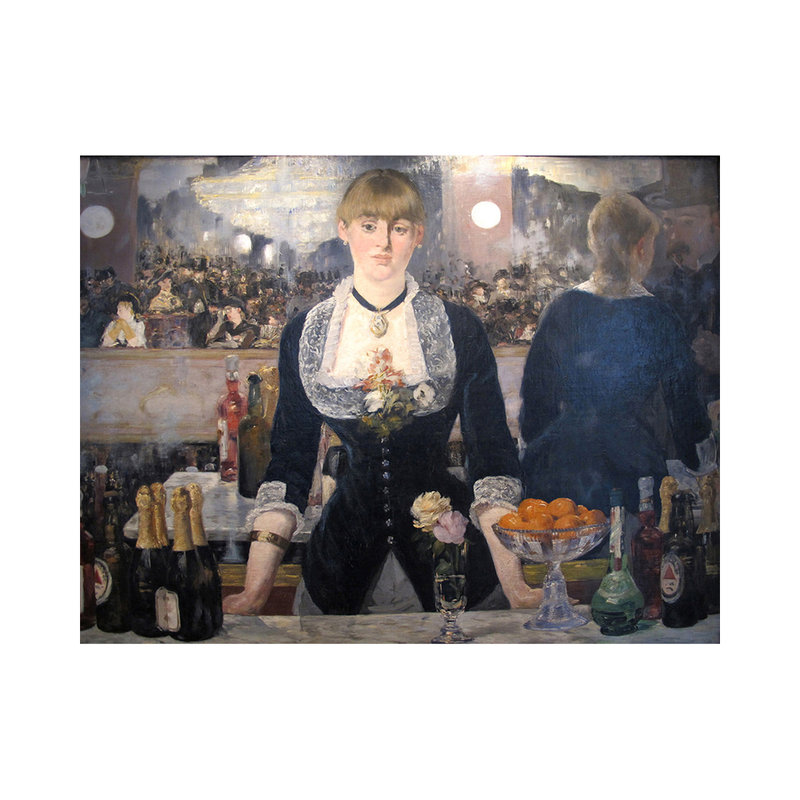 Stampa su tela - Édouard Manet - Il bar delle Folies-Bergère - L'arte ...