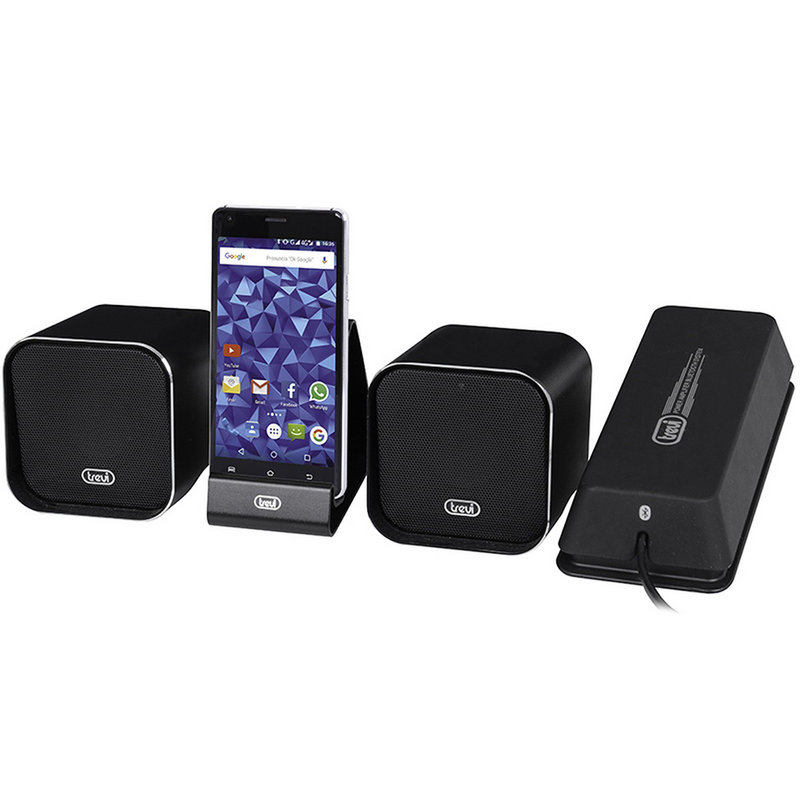 Sistema Mini Altoparlanti Amplificati Bluetooth, nero - Trevi - Purchase on  Ventis.