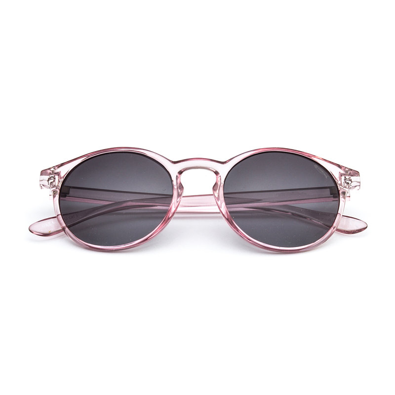 malla fondo Opresor Gafas de sol Gilda rosa cristal, lente gris - Saraghina