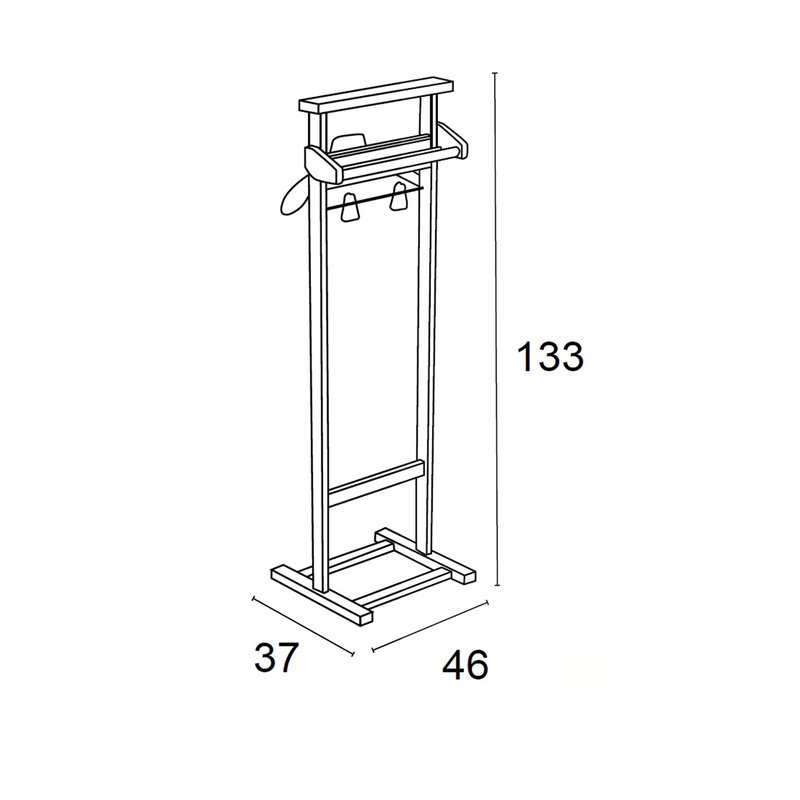 Indossatore per camera da letto MIRANO, bianco - Arredamenti Italia -  Acquista su Ventis.