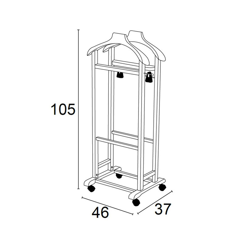 Indossatore per camera da letto TRENDY, bianco - Arredamenti Italia -  Acquista su Ventis.