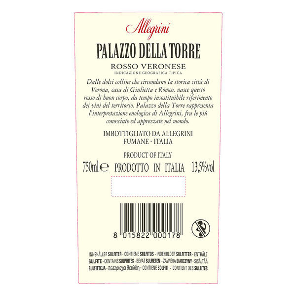 1 pullo - "Palazzo della Torre" 2018 Allegrini vista1