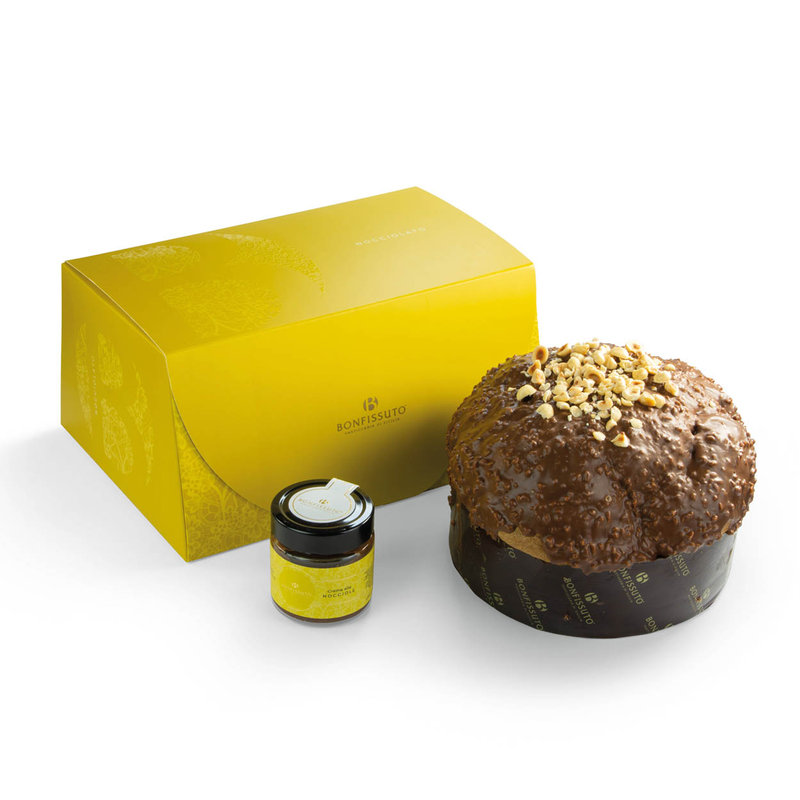 Panettone with Milk Chocolate and Hazelnuts