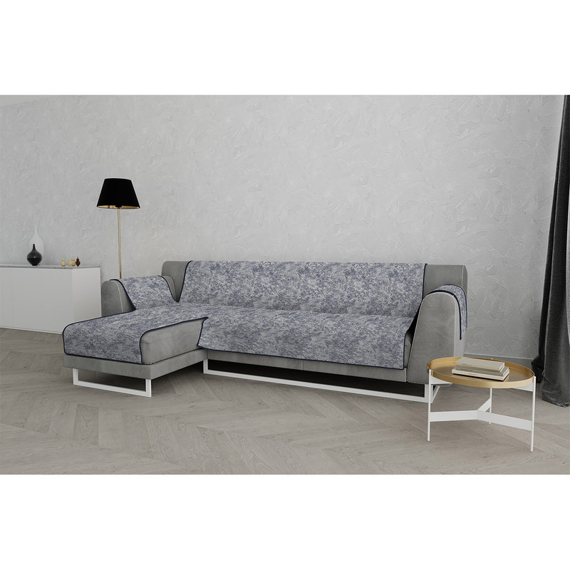 SX GLAMOUR Non-Slip Sofa Cover, Dark Blue - DATEX - Purchase on Ventis.