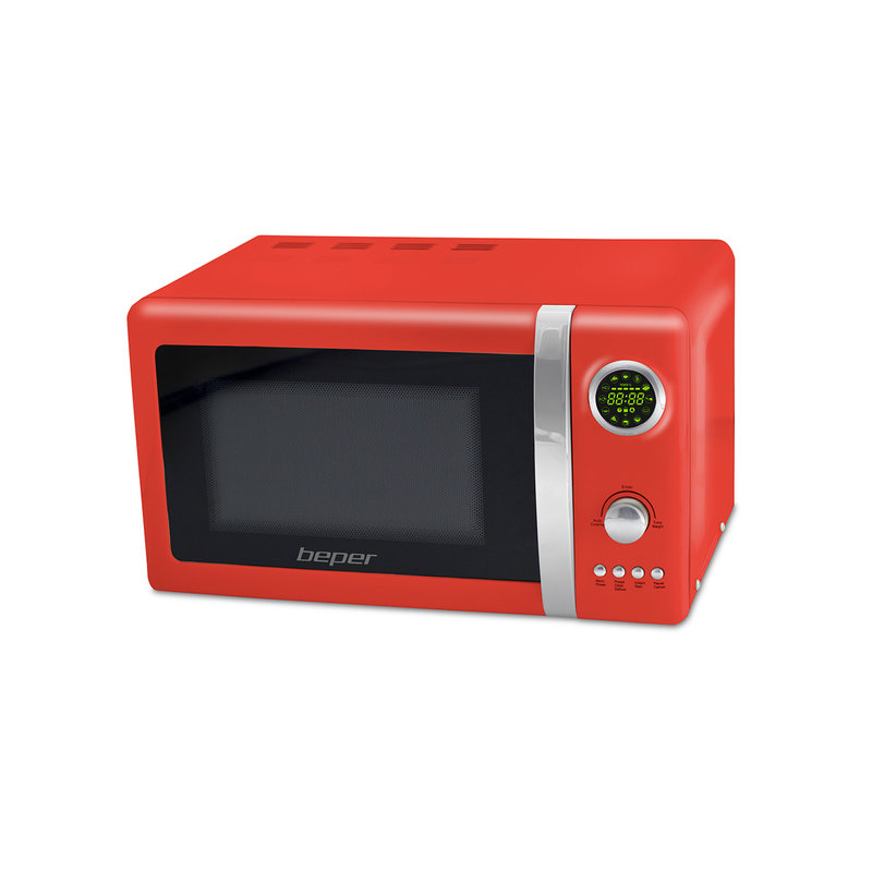 Forno a microonde 12 Programmi rosso 20 litri 700 watt beper