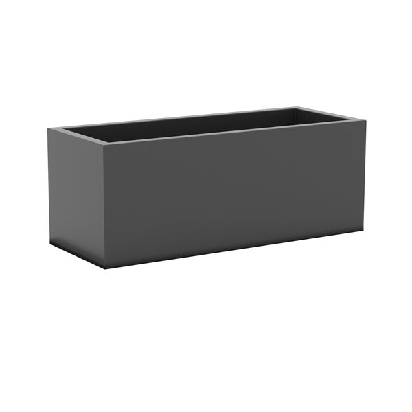 Sottovaso per fioriera rettangolare cm 94 x 36 x 5,5 - antracite Sottovaso per fioriera rettangolare cm 94 x 36 x 5,5 - antracite
