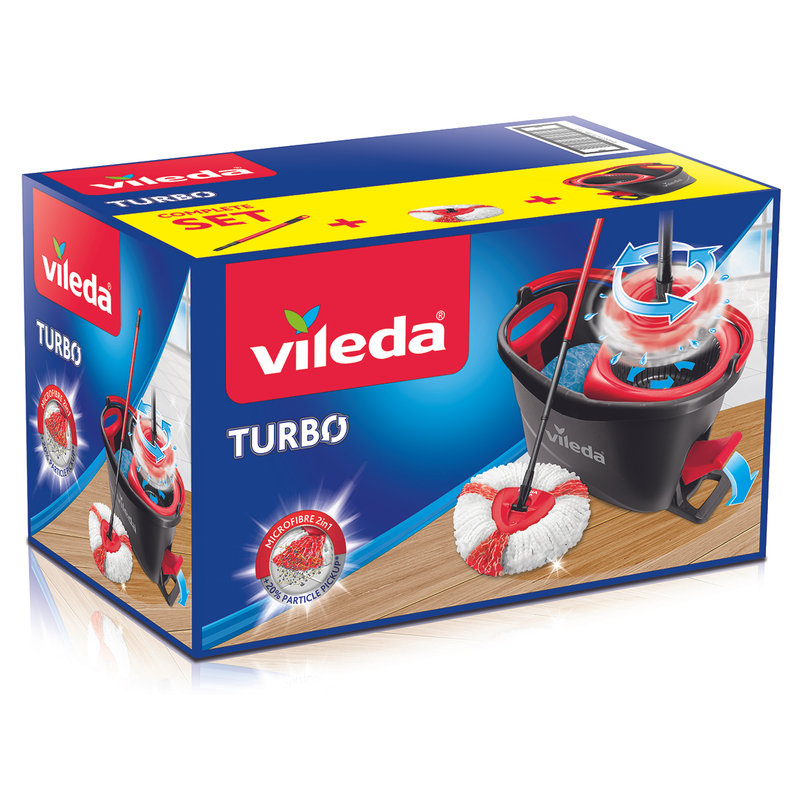 Turbo Spinmop Sistema Vileda épurateur de sol, rouge/noir - VILEDA -  Acheter sur Ventis.