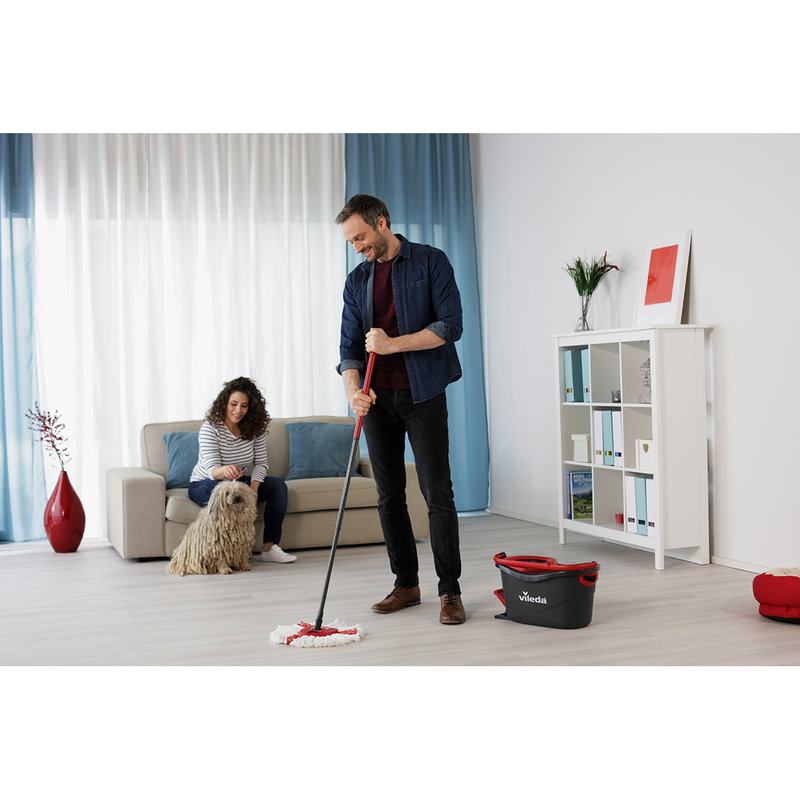 Spinmop Vileda System Turbo Scrubber, rojo/negro - VILEDA - Compra en  Ventis.