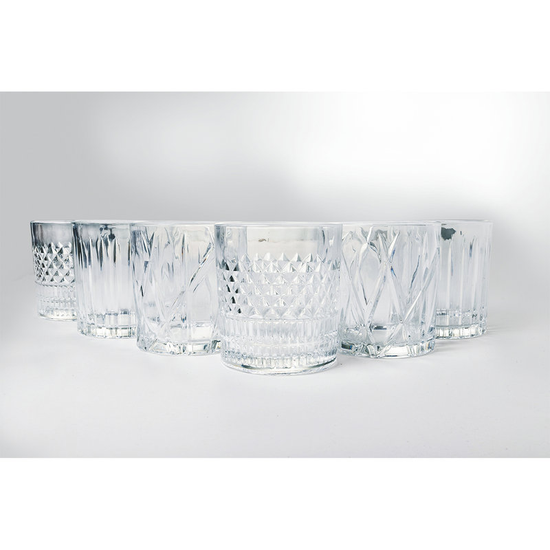 Set 6 bicchieri acqua trasparenti 400 ml in vetro, Classic Rombi - Villa  D'Este Home Tivoli 1996 - Acquista su Smart BPER Zone.