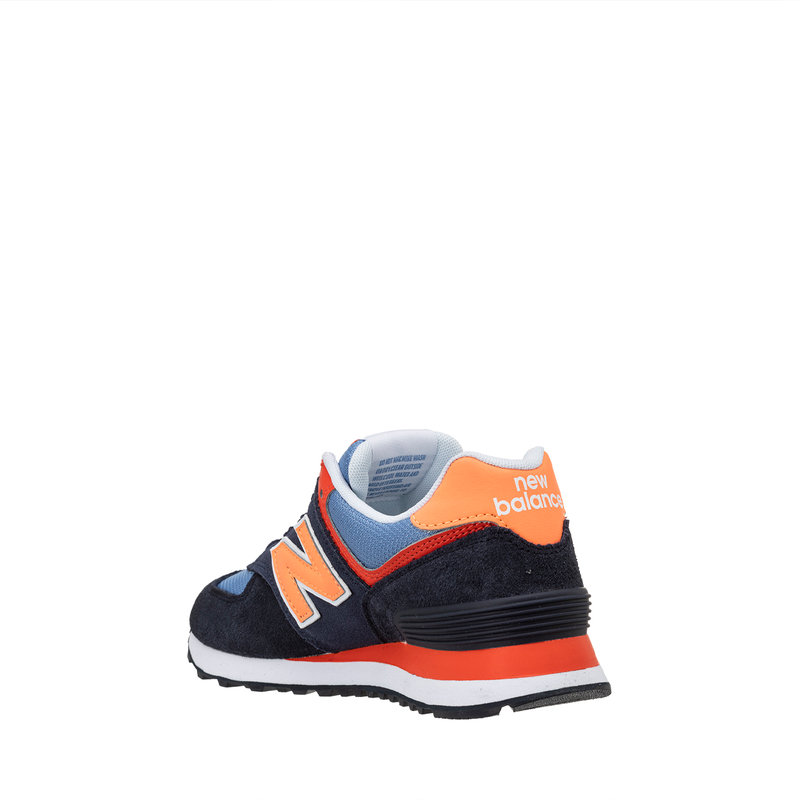 Legado Identificar clase 574 blue and fluorescent orange suede and mesh sneakers - New Balance -  Purchase on Ventis.