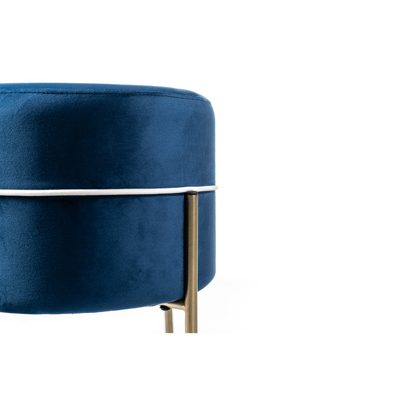 Pouf Blu in Velluto – FCS Design