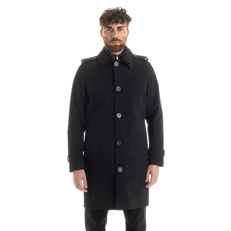 RRD Down Trench Coat Under City black