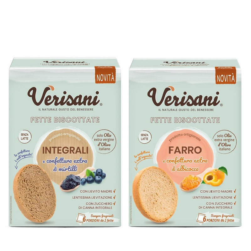 Fette biscottate integrali confezioni monoporzione 2 fette 200 g