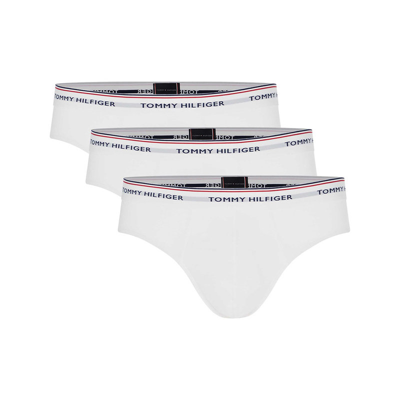 Tommy Hilfiger Boys' Brief Underwear (3-Pack), Scarlet/Navy/White