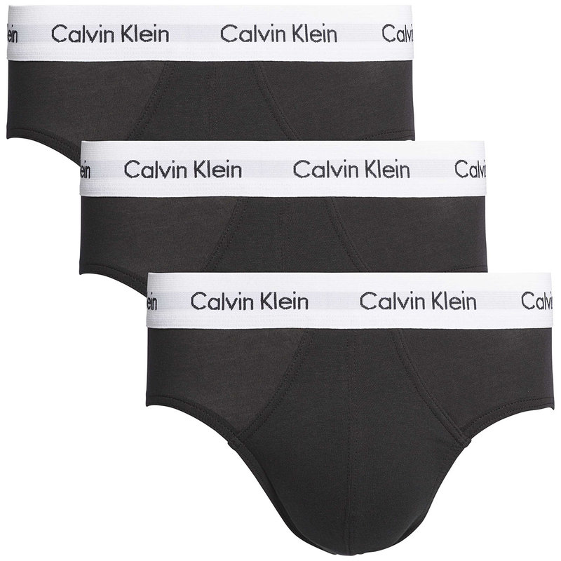 Calvin Klein Jeans HIP BRIEF X3 Preto - Entrega gratuita