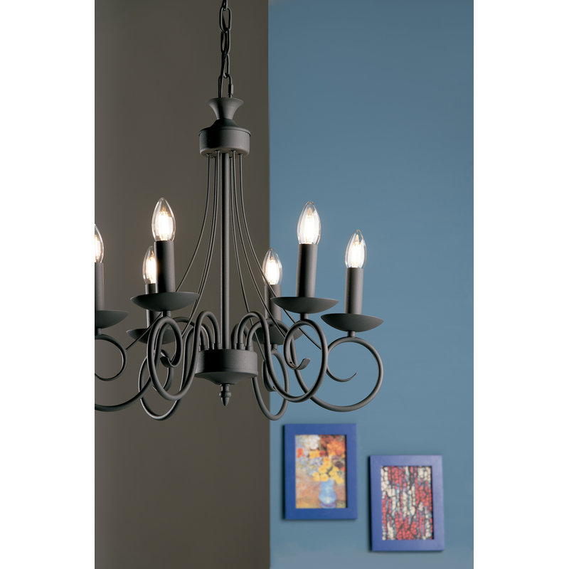 Beatrice Chandelier Anthracite 6xe14