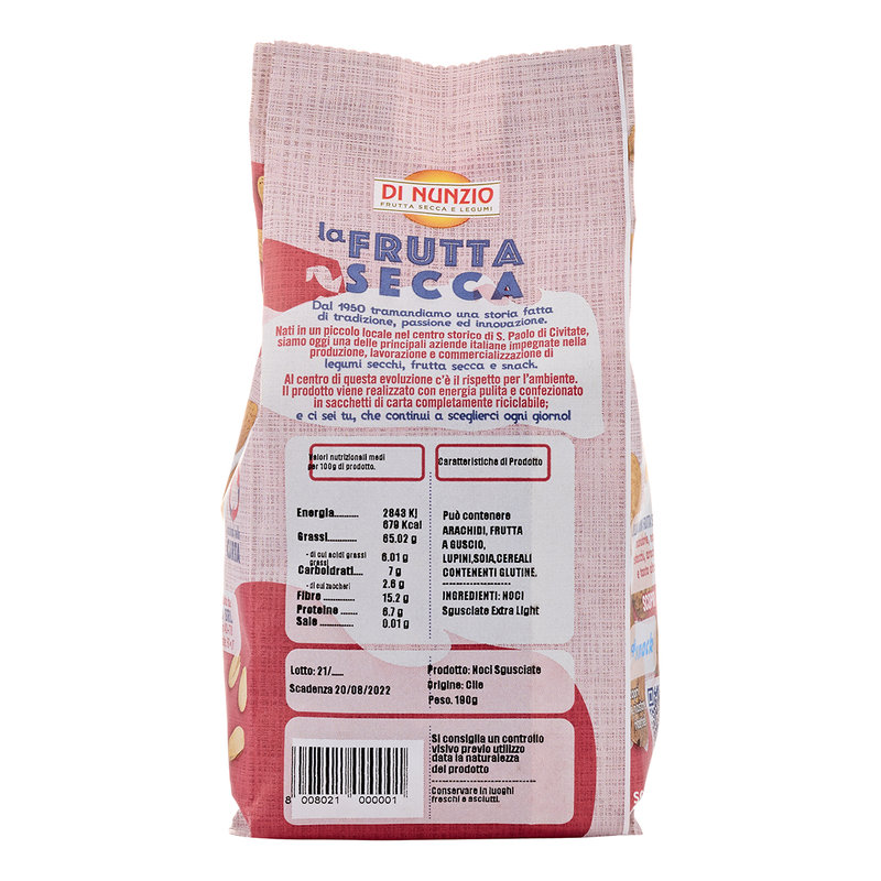 12 confezioni assortite Frutta Secca: 2 Real Mix 250 g - 2 Anacardio Di  Nunzio 250 g - 2 Mandorle Sg.te 200 g - 2 Noci 1/2 Gheriglio 190 g - 2  Arachidi Salate 200 g - 2 Nocciole Pelate 190 g - Di Nunzio - Acquista su  Ventis.