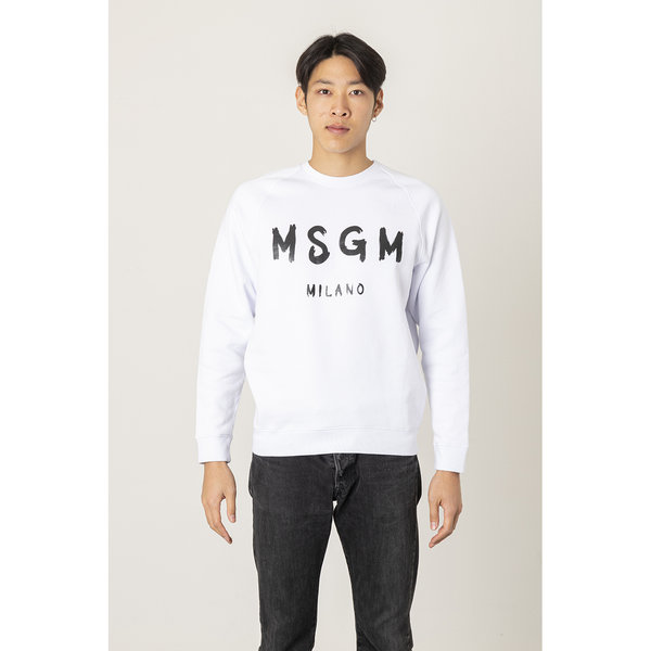 Felpa msgm bianca hot sale
