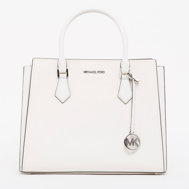 Michael Kors Hope white saffiano leather handbag