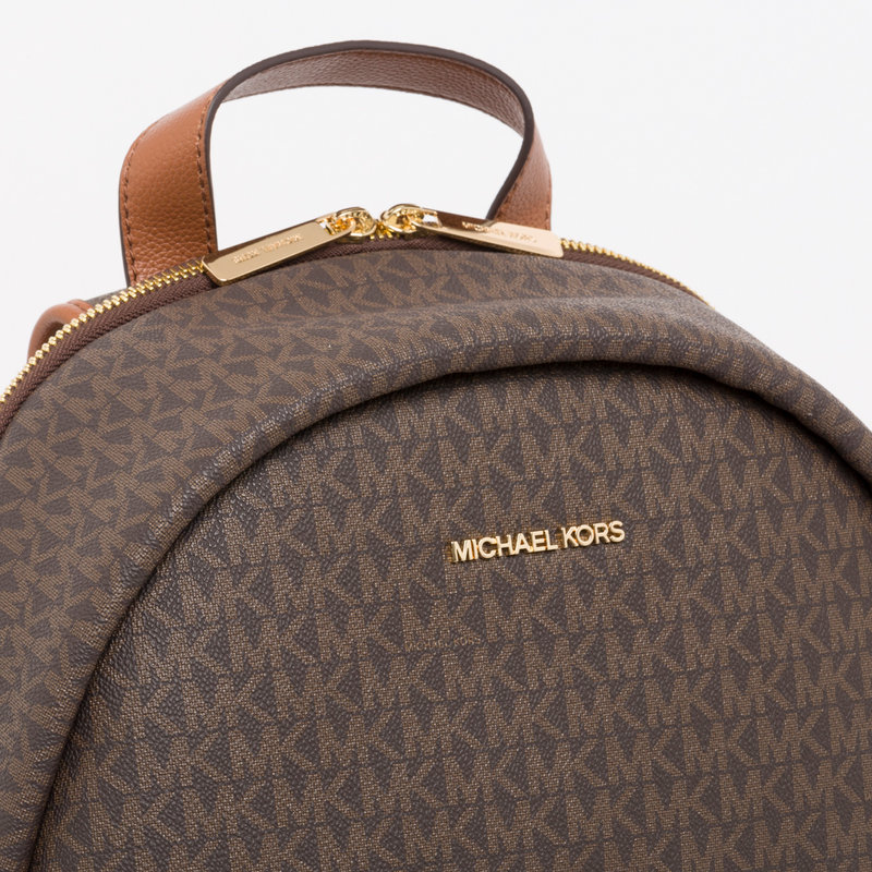 Michael Kors Erin large backpack with brown logo print