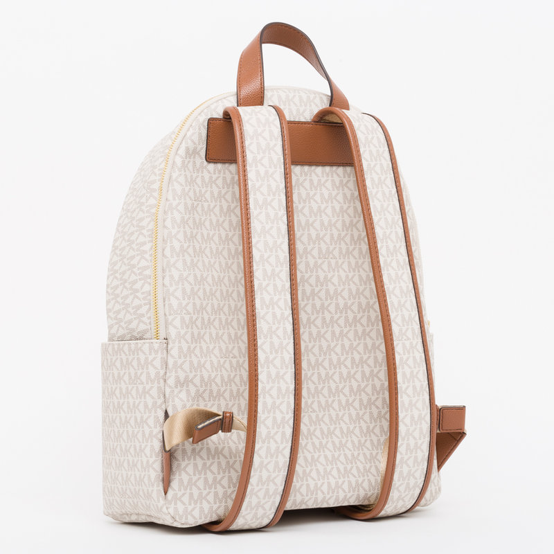 Michael Kors Erin large backpack with vanilla logo print