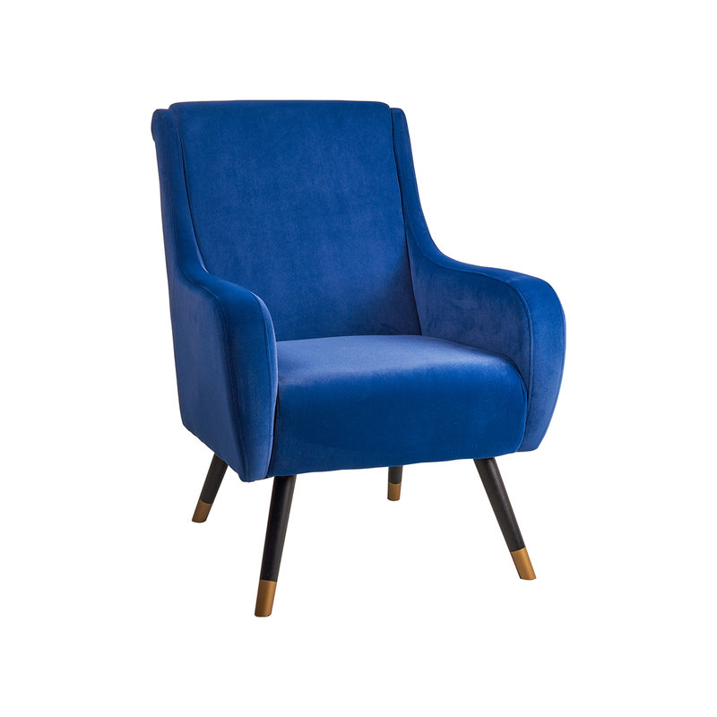 Blue high 2024 back armchair