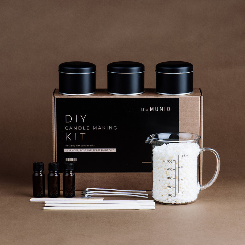 DIY MAKING SETS - Kit per fare 2 candele di soia - The Munio - Acquista su  Ventis.